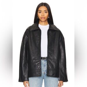 GRLFRND Black Leather Jacket